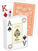 Карты пластиковые Fournier 2818 orange 