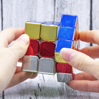 3x3x3 Shaolin Popey Golden Magnetic Cube